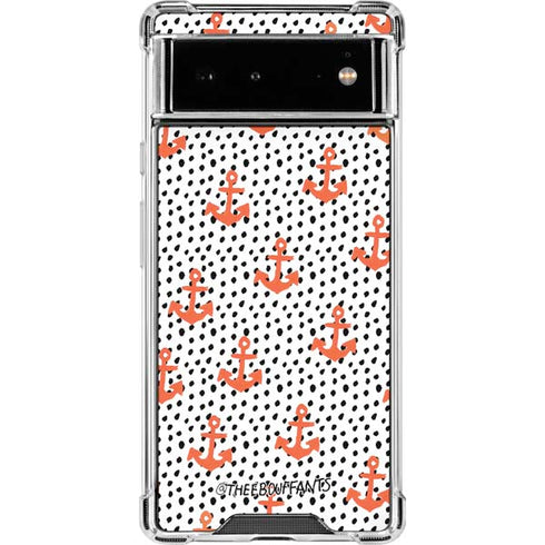 Bouffants and Broken Hearts Anchors and Dots Google Pixel 6 Clear Case
